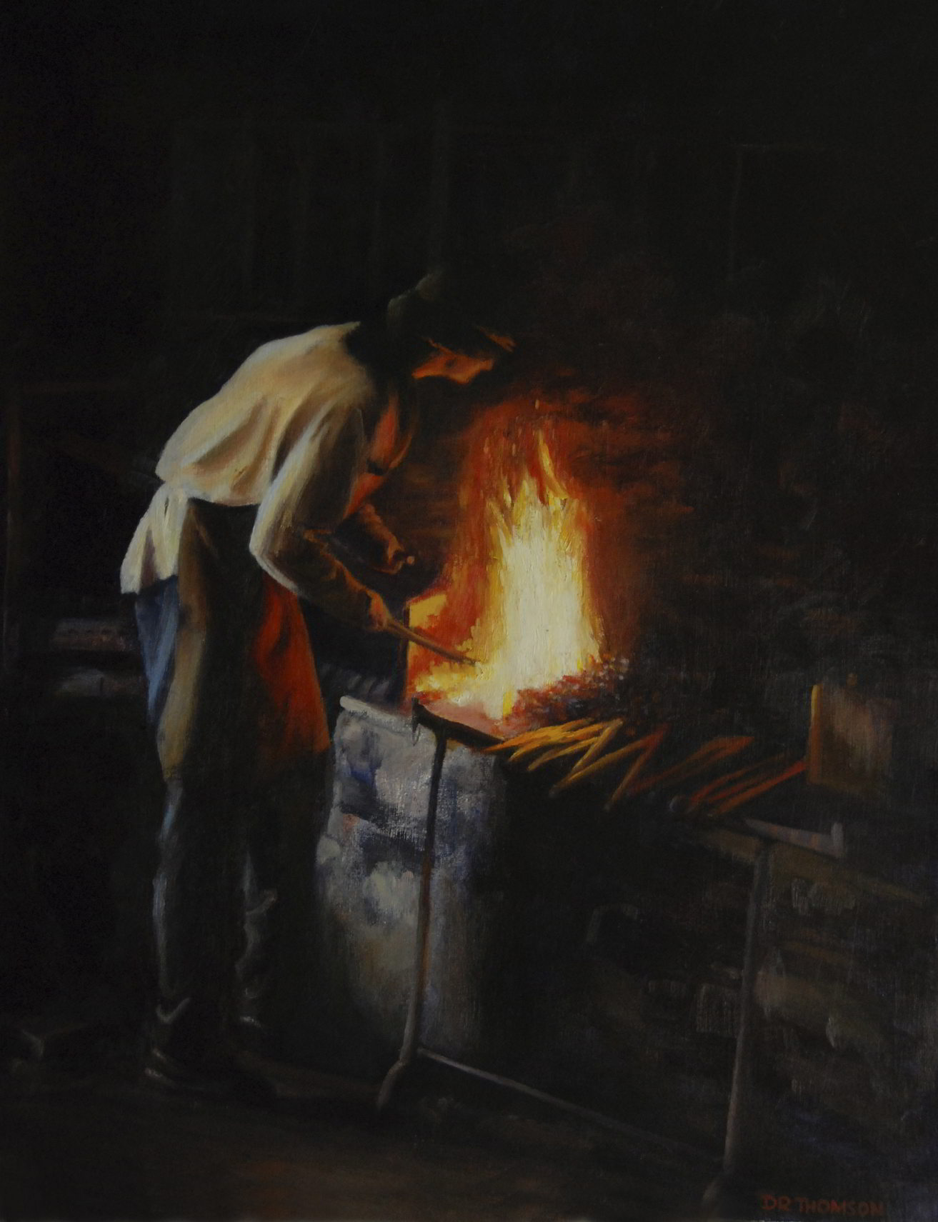 Blacksmith at work near Kilarney - Southern Ireland